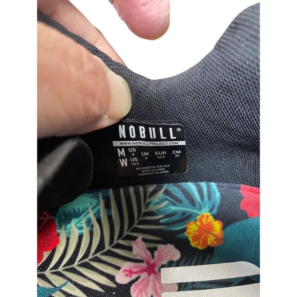 NOBULL Womans Black Floral Canvas Low Sneakers Sz 10.5 SKU 9587 - Picture 5 of 15